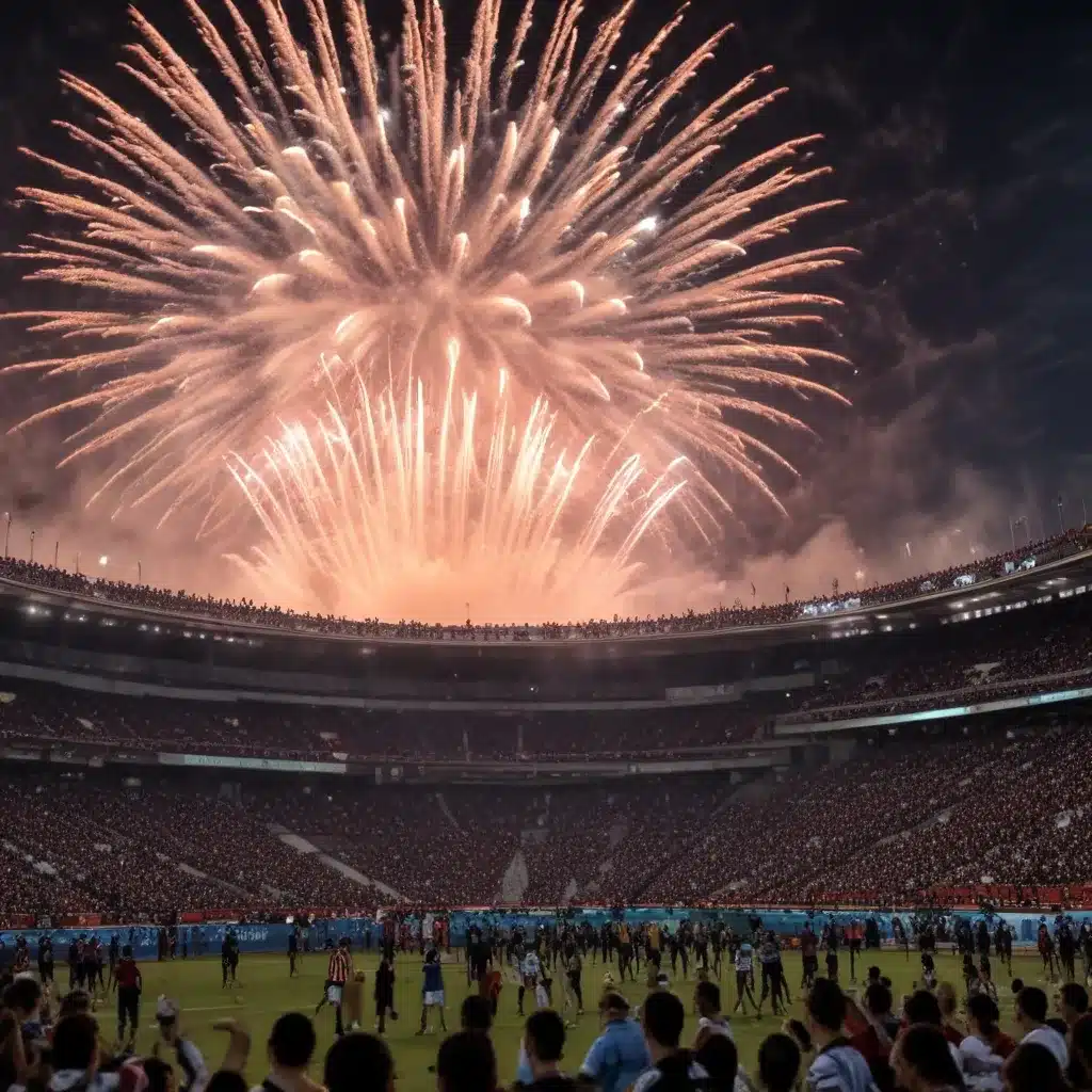 Fireworks footage from an Argentine stadium was falsely shared as