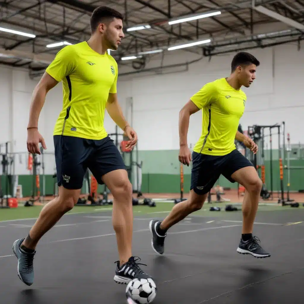 Sistema biomecánico para el entrenamiento de reflejos deportivos en fútbol brasileño